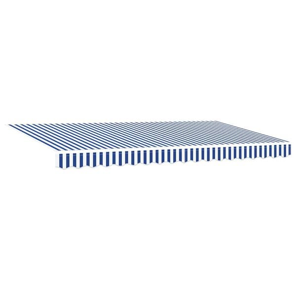 vidaXL Cortina Retractabilă Albastru și Alb 400 x 200 cm