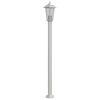 vidaXL Lampă exterioară de podea, argintiu, 120 cm, oțel inoxidabil
