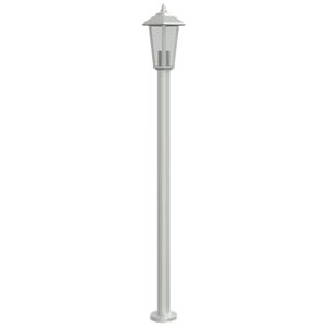 vidaXL Lampă exterioară de podea, argintiu, 120 cm, oțel inoxidabil