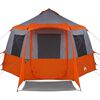 vidaXL Tent Cabină cu acoperiș Gri și Portocalie 405 x 405 x 273 cm