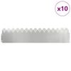 vidaXL Borduri pentru gazon 10 pcs Argintiu 103 x 0,05 x 22 cm