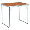 vidaXL Masă de camping pliabilă cu cadru metalic, 80 x 60 cm
