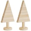 vidaXL Brazi de Crăciun din lemn decorativi 2 buc. 30 cm lemn de pin