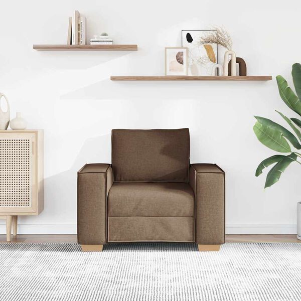 vidaXL Canapea fotoliu maro 100x78x84 cm, material textil