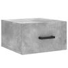 vidaXL Noptiere montate pe perete 2 buc. gri beton 35x35x20 cm