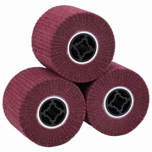 vidaXL Role de șlefuire 3 buc. Roșu 12 x 12 x 10 cm Fibra sintetică