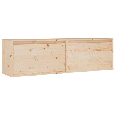 vidaXL Dulapuri de perete, 2 buc., 60x30x35 cm, lemn masiv de pin