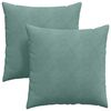 vidaXL Perne pentru canapea 2 pcs Verde Mării 80 x 80 cm