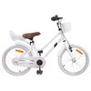 vidaXL Bicicletă pentru Copii 18 Inci pentru 5-7 ani Alb