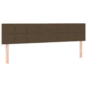 vidaXL Tăblii de pat, maro &icirc;nchis, 160x5x78/88 cm, textil