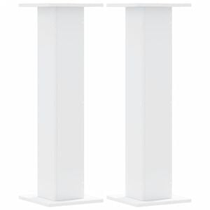 vidaXL Suporturi de plante, 2 buc., alb, 30x30x95 cm, lemn prelucrat