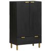 vidaXL Dulap &icirc;nalt, negru, 60x33x100 cm, lemn prelucrat