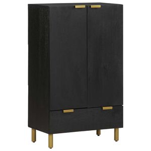 vidaXL Dulap &icirc;nalt, negru, 60x33x100 cm, lemn prelucrat