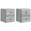 vidaXL Dulap de noapte suspendat 2 buc. Sonoma gri 34,5 x 33 x 40 cm