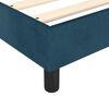 vidaXL Pat box spring cu saltea, albastru &icirc;nchis, 90x200 cm, catifea
