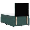 vidaXL Pat box spring cu saltea, verde &icirc;nchis, 120x190 cm, catifea
