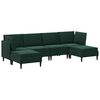 vidaXL Set de mobilier pentru living 6 buc. Verde &icirc;nchis Catifea