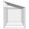 vidaXL Cușcă pentru câine Argintiu 600 x 200 x 256 cm Oțel Galvanizat