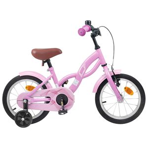 vidaXL Bicicletă pentru Copii 12 Inci pentru 2-4 ani Roz deschis