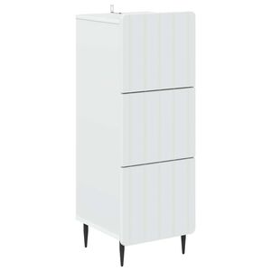 vidaXL Dulap cu sertare Alb 33 x 34,5 x 92 cm Lemn prelucrat