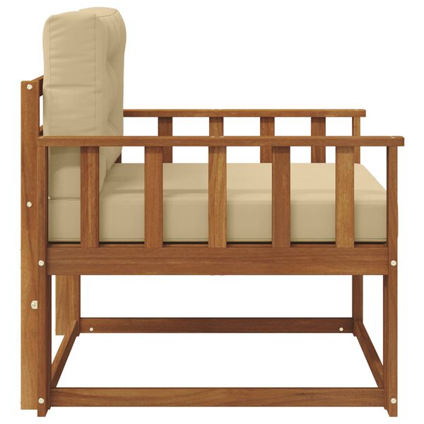 vidaXL Canapea Medie pentru Exterior Lemn Solid de Acacia natural