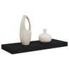 vidaXL Raft de perete suspendat, negru, 60x23,5x3,8 cm, MDF