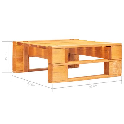 vidaXL Set mobilier paleți, 6 piese, maro miere, lemn de pin tratat