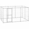 vidaXL Padoc c&acirc;ini de exterior, 7,26 m&sup2;, oțel galvanizat