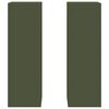 vidaXL Suport pentru plante 2 pcs Olivengrønn 24 x 24 x 75 cm Oțel