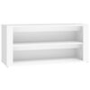 vidaXL Suport pantofi, alb, 100x35x45 cm, lemn prelucrat