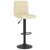 vidaXL Scaun de bar, crem, material textil