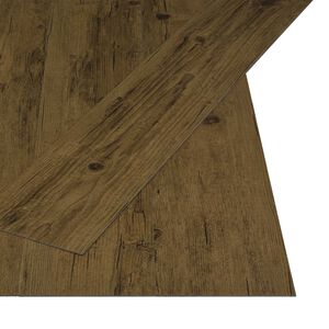 vidaXL Placă de Podea Auto-adezivă Maro Natural 4,46 m&sup2; 32 buc. PVC
