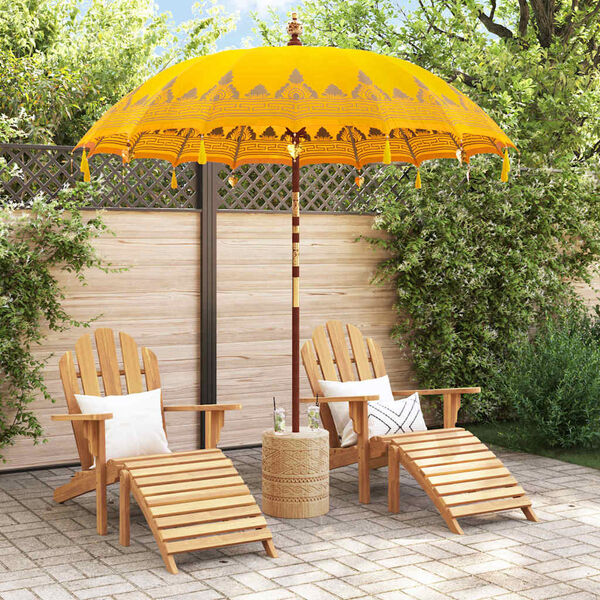 vidaXL Parasol Balinez Galben 215 x 215 x 260 cm