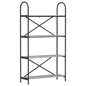 vidaXL Raft pentru cărți 4 niveluri 80 x 30 x 146 cm Lemn prelucrat