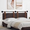 vidaXL Cap de pat suspendat Maro &icirc;nchis 170 x 55 x 5 cm PU antic