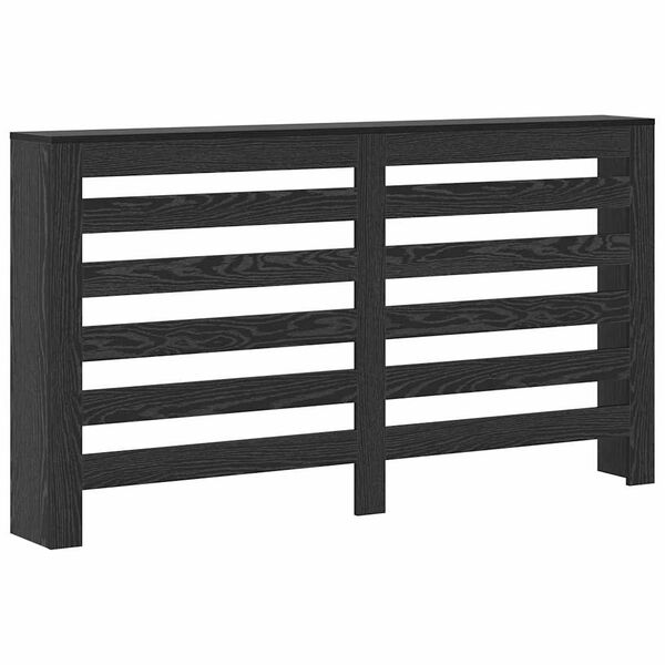 vidaXL Capac pentru radiator Stejar Negru 149 x 20 x 82 cm