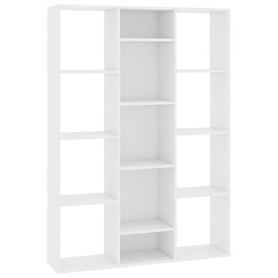 vidaXL Separator cameră/Bibliotecă, alb, 100x24x140 cm, PAL