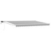 vidaXL Marchiză retractabilă manuală cu led-uri 5 x 3 m