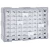 vidaXL Organizator cu 64 de sertare, 52 x 16 x 37,5 cm
