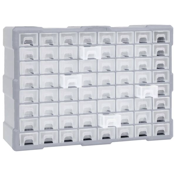 vidaXL Organizator cu 64 de sertare, 52 x 16 x 37,5 cm