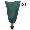 vidaXL Huse pentru plante din fleece cu șnur 8 buc. 70 g/m&sup2; 0,8x0,8 m