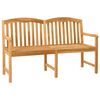 vidaXL Bancă din lemn sculptată manual cu flori 179,5 x 61 x 90 cm