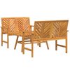vidaXL Set de lounge pentru grădină 3 buc. Maro Lemn Solid de Acacia