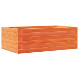 vidaXL Jardinieră de grădină, maro ceruit, 70x40x23 cm, lemn masiv pin