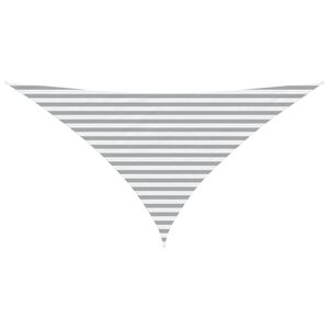 vidaXL P&acirc;nză de umbră Gri deschis și alb. 3,5 x 3,5 x 4,9 m