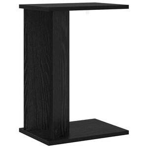 vidaXL Masă laterală Stejar Negru 35 x 25 x 50 cm Lemn prelucrat
