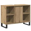 vidaXL Dulap de Baie Stejar Artizanal 80 x 33 x 60 cm Lemn prelucrat