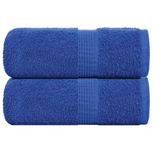 vidaXL Prosoape de baie, FROGN, 2 buc., albastru, 30x30 cm, 360 g/m&sup2;