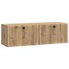 vidaXL Oglindă TV montată pe perete 98 x 31 x 30 cm Stejar Artizanal