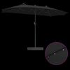 vidaXL Parasol de Grădină Negru 385 x 209 x 244 cm țesătură